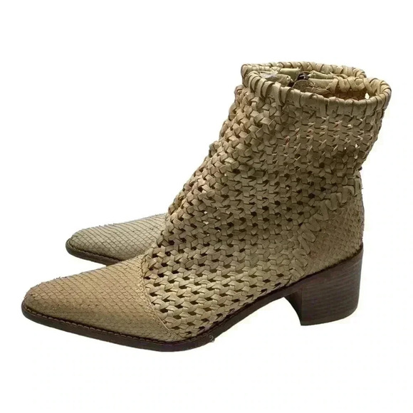 Free people In The Loop Woven Boot pointed toe ankle bootie Style Number:5628721 - Picture 2 of 9